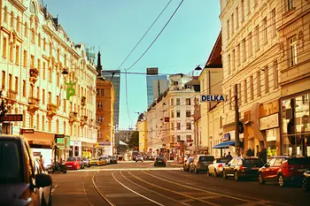 Street and buildings in Vienna's Karmeliterviertel